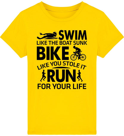 Lasten Triathlon Swim like t-paita - FourFan
