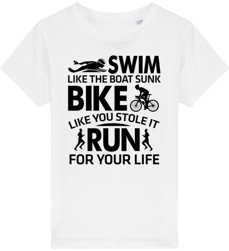 Lasten Triathlon Swim like t-paita - FourFan