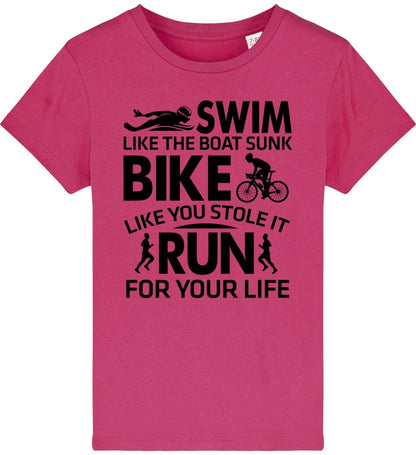 Lasten Triathlon Swim like t-paita - FourFan