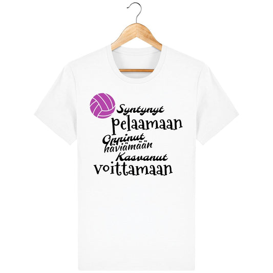 Lentopallo syntynyt pelaamaan t-paita unisex-malli - FourFan