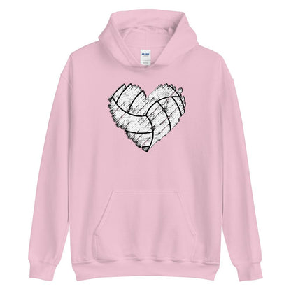 Lentopallosydän huppari unisex - FourFan