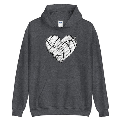 Lentopallosydän huppari unisex - FourFan