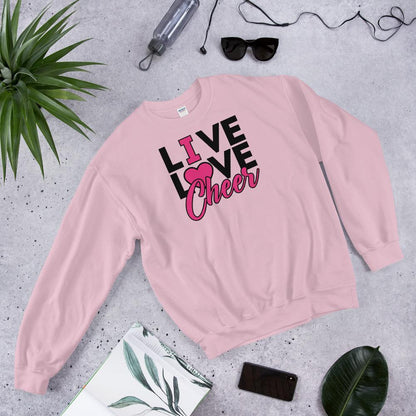 Live Love Cheer collage unisex - FourFan
