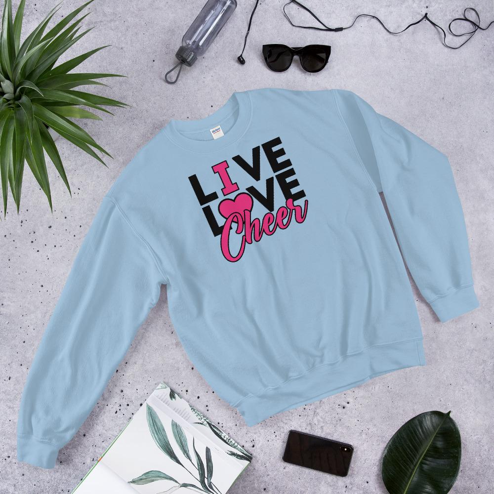 Live Love Cheer collage unisex - FourFan