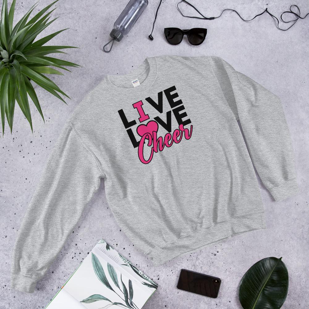 Live Love Cheer collage unisex - FourFan