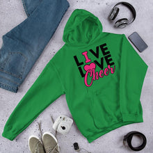 Load image into Gallery viewer, Live Love Cheer huppari unisex - FourFan
