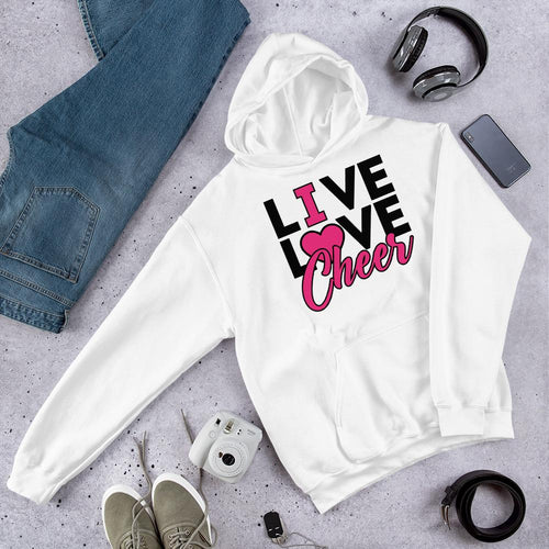 Live Love Cheer huppari unisex - FourFan