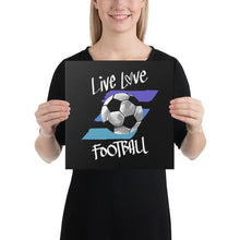 Lataa kuva Galleria-katseluun, Live, Love Football canvastaulu - FourFan
