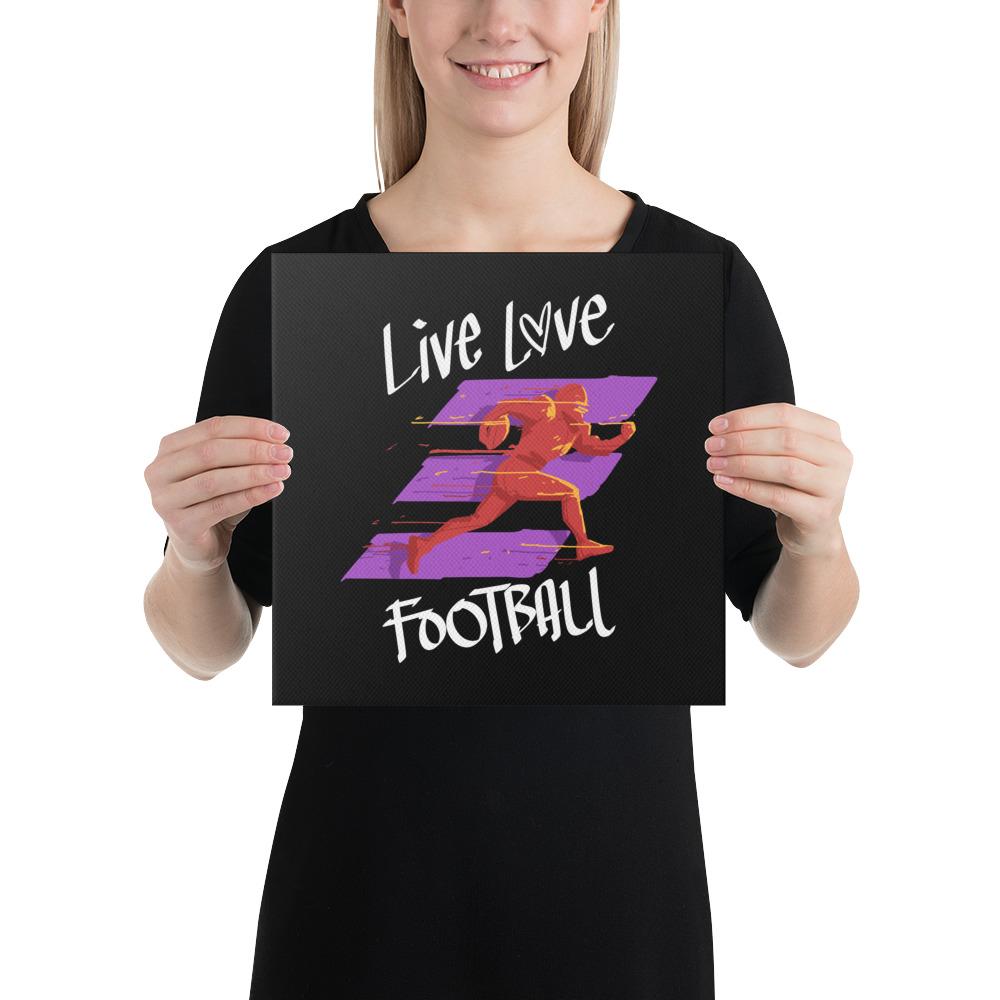 Live, Love Football (jenkkifutis) canvastaulu - FourFan