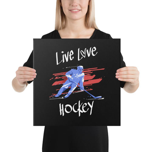 Live, Love Hockey canvastaulu - FourFan