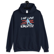 Lataa kuva Galleria-katseluun, Live Love Ringette huppari unisex - FourFan
