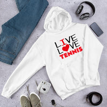 Lataa kuva Galleria-katseluun, Live Love Tennis huppari unisex - FourFan
