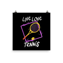 Lataa kuva Galleria-katseluun, Live, Love Tennis juliste - FourFan
