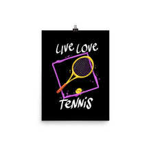 Lataa kuva Galleria-katseluun, Live, Love Tennis juliste - FourFan

