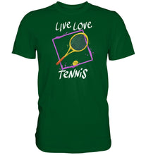 Load image into Gallery viewer, Live, Love Tennis t-paita unisex - FourFan
