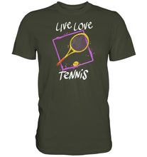 Load image into Gallery viewer, Live, Love Tennis t-paita unisex - FourFan
