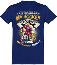 Load image into Gallery viewer, My Hockey Stick jääkiekko t-paita unisex - FourFan
