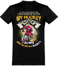 Load image into Gallery viewer, My Hockey Stick jääkiekko t-paita unisex - FourFan
