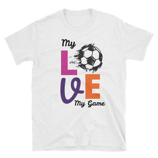 My Love My Game Jalkapallo t-paita - FourFan