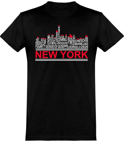 New York skyline jääkiekko 2020 t-paita unisex - FourFan