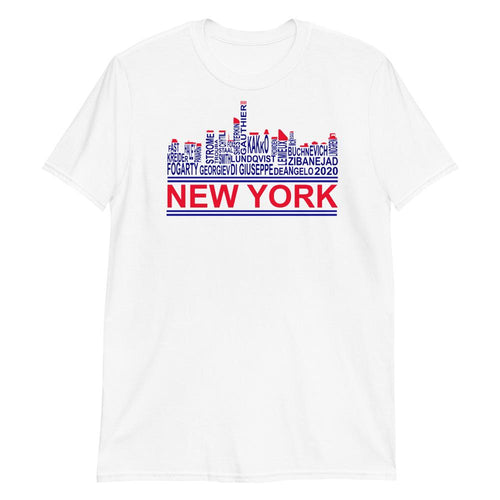 New York skyline jääkiekko t-paita unisex - FourFan