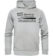 Lataa kuva Galleria-katseluun, Opetan lastani #pesismutsi huppari unisex - FourFan
