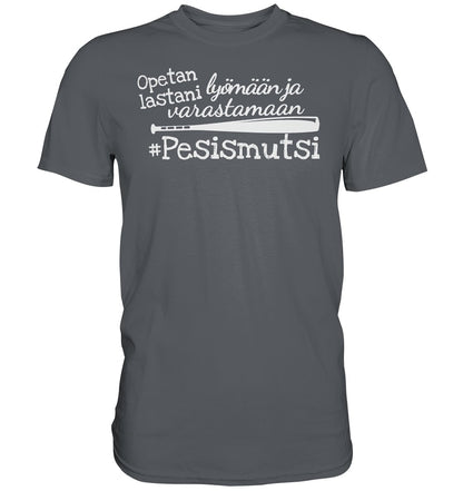 Opetan lastani pesismutsi t-paita valkoisella tekstillä - FourFan