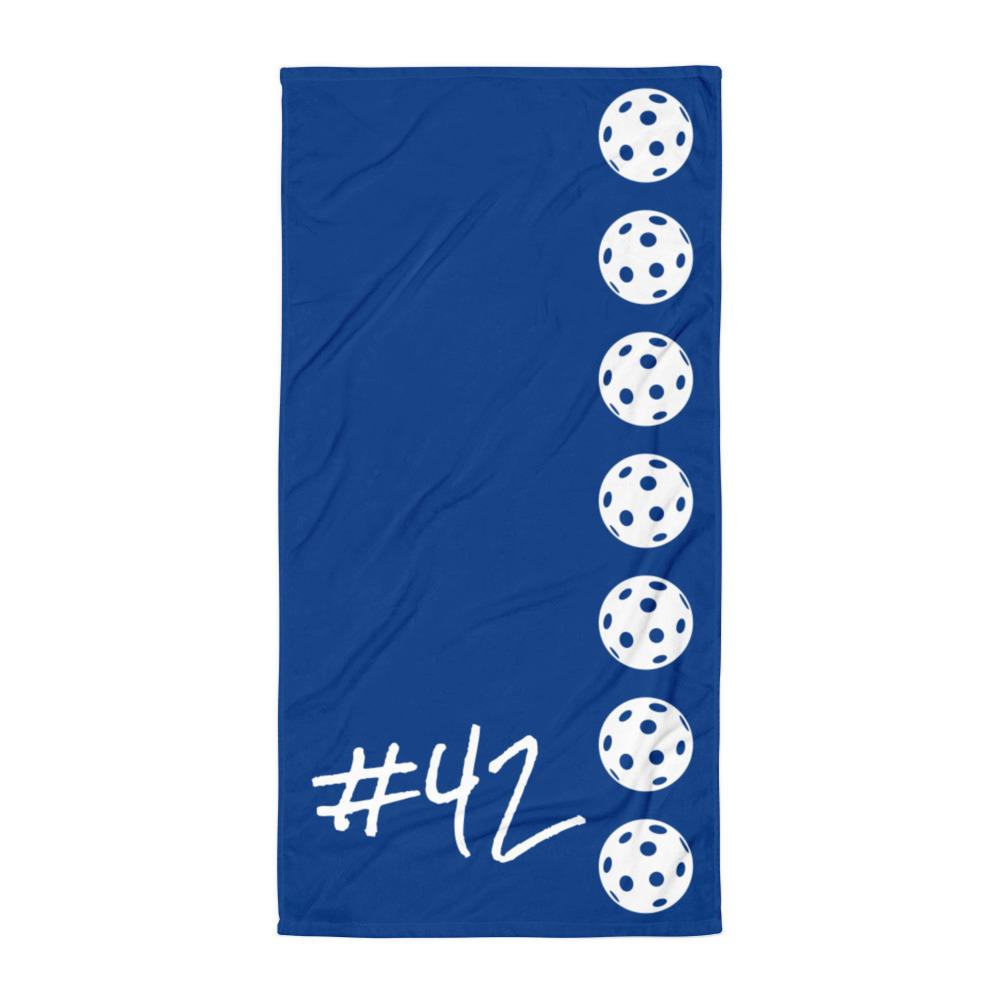 Pelaajan numero salibandy pyyhe # - FourFan
