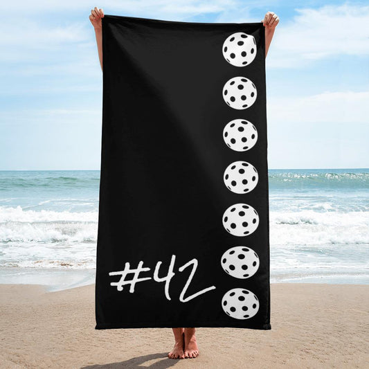 Pelaajan numero salibandy pyyhe # - FourFan