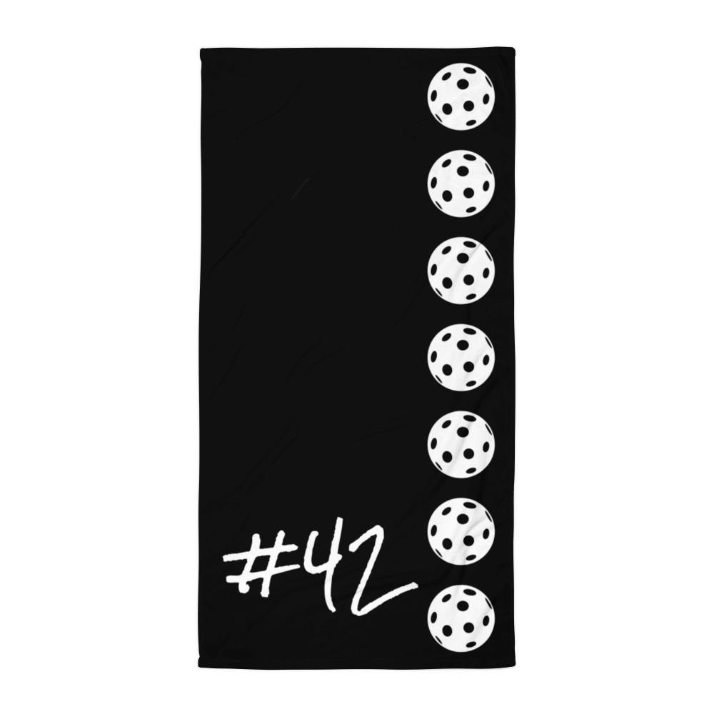 Pelaajan numero salibandy pyyhe # - FourFan