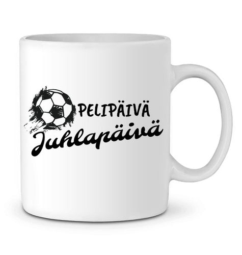 Pelipäivä Juhlapäivä Jalkapallo muki - FourFan