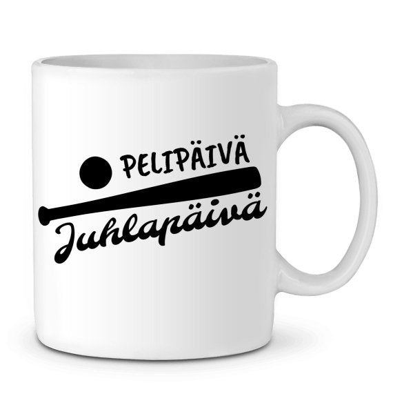 Pelipäivä Juhlapäivä pesäpallo muki - FourFan