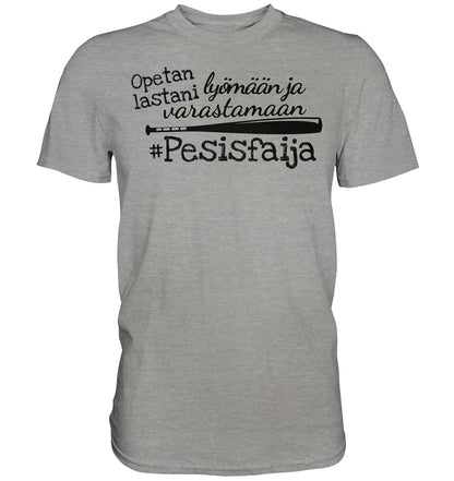 Pesisfaija opetan lastani pesäpallo t-paita - FourFan