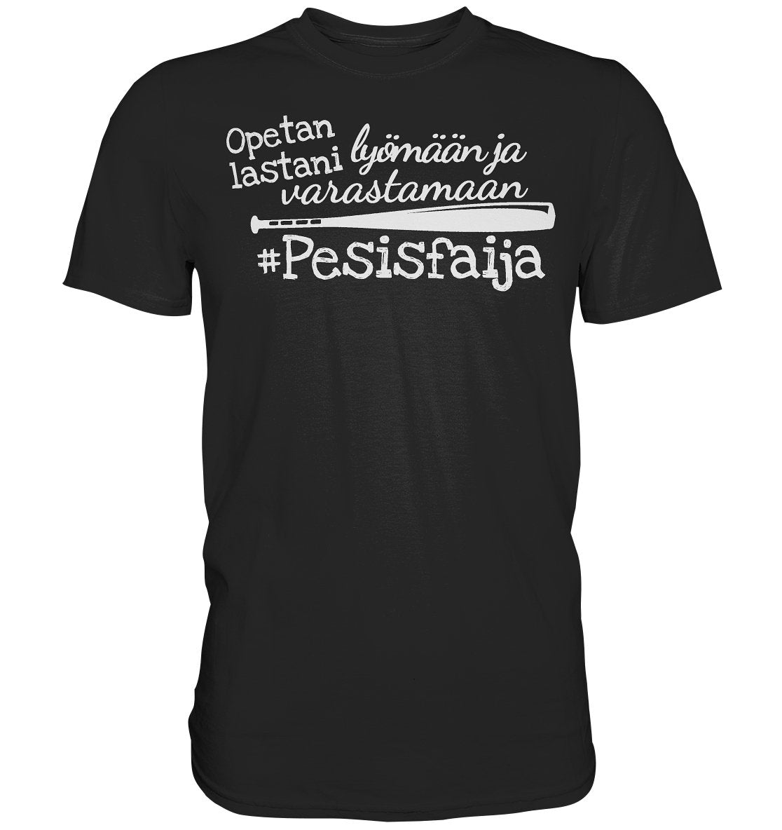 Pesisfaija opetan lastani pesäpallo t-paita - FourFan