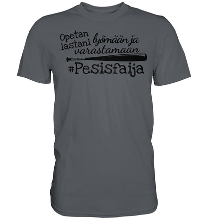 Pesisfaija opetan lastani pesäpallo t-paita - FourFan