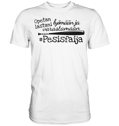 Pesisfaija opetan lastani pesäpallo t-paita - FourFan