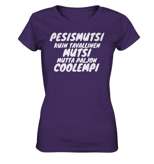 Pesismutsi coolempi v-neck naisten t-paita - FourFan