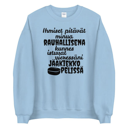 Rauhallisena kunnes jääkiekko collage (myös kokoja 3XL-5XL) - FourFan