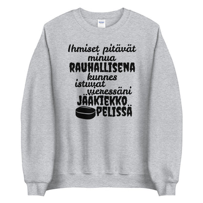 Rauhallisena kunnes jääkiekko collage (myös kokoja 3XL-5XL) - FourFan