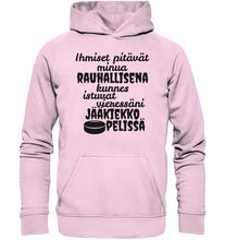 Load image into Gallery viewer, Rauhallisena kunnes jääkiekko huppari unisex - FourFan
