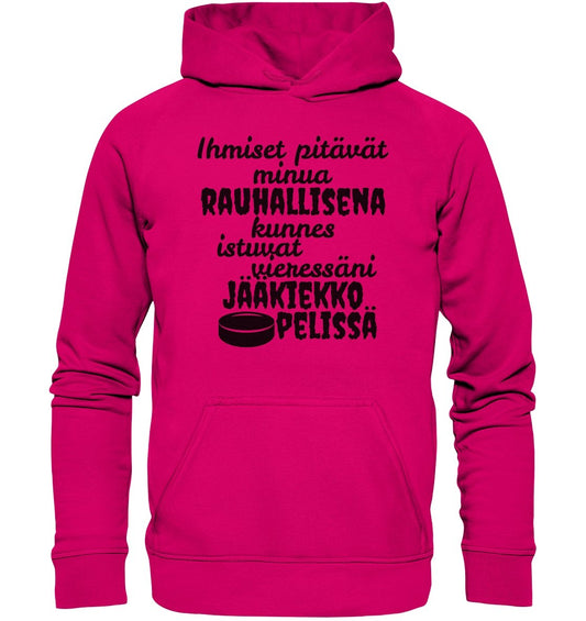 Rauhallisena kunnes jääkiekko huppari unisex - FourFan