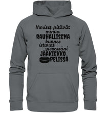 Load image into Gallery viewer, Rauhallisena kunnes jääkiekko huppari unisex - FourFan
