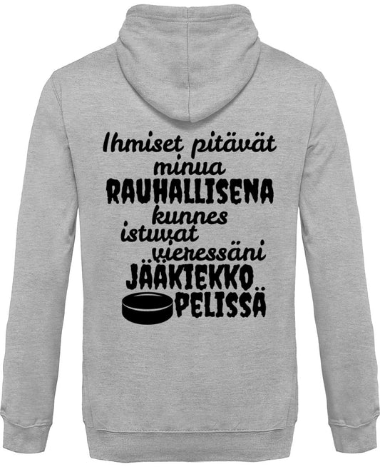 Rauhallisena kunnes jääkiekko vetoketjullinen huppari unisex - FourFan