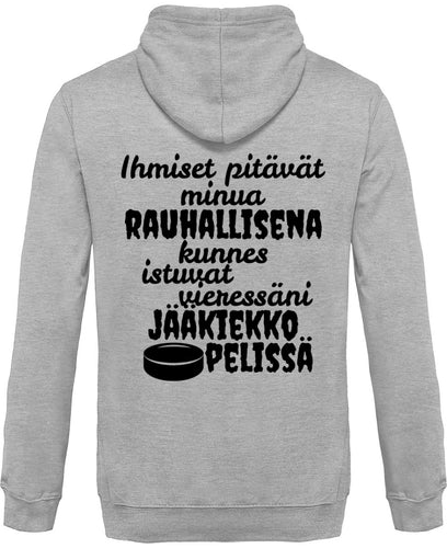 Rauhallisena kunnes jääkiekko vetoketjullinen huppari unisex - FourFan