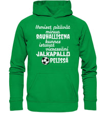 Load image into Gallery viewer, Rauhallisena kunnes jalkapallo huppari unisex - FourFan
