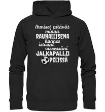 Load image into Gallery viewer, Rauhallisena kunnes jalkapallo huppari unisex - FourFan
