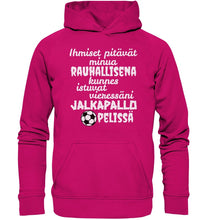 Load image into Gallery viewer, Rauhallisena kunnes jalkapallo huppari unisex - FourFan
