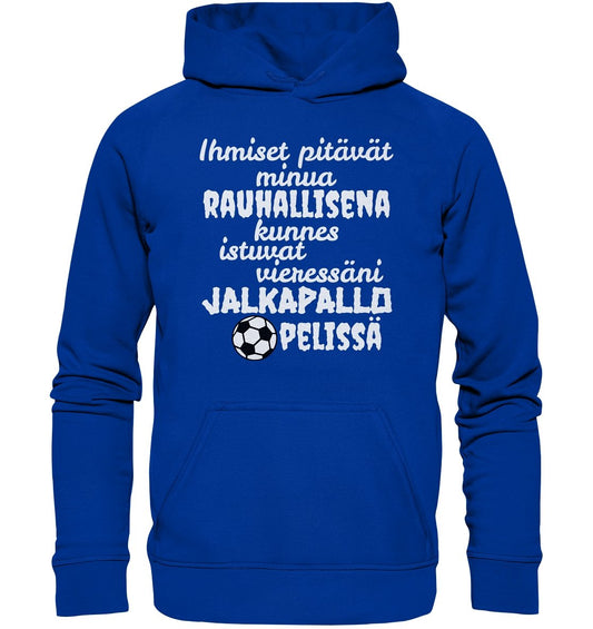 Rauhallisena kunnes jalkapallo huppari unisex - FourFan
