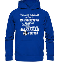 Load image into Gallery viewer, Rauhallisena kunnes jalkapallo huppari unisex - FourFan
