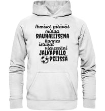 Lataa kuva Galleria-katseluun, Rauhallisena kunnes jalkapallo huppari unisex - Basic Unisex Hoodie - FourFan
